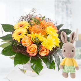 Flower Bouquet Sonnentanz + Nici Happy Bunny 
