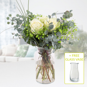Flower Bouquet Kleines Glück + Free Glass Vase