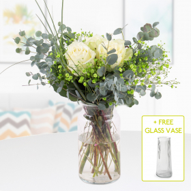 Flower Bouquet Kleines Glück + Free Glass Vase