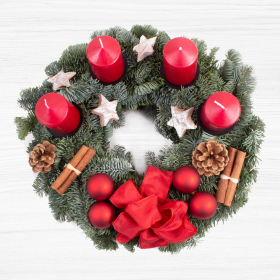 Advent Wreath Rosenrot
