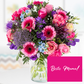Blumenstrauß Renaissance + Karte Beste Mama