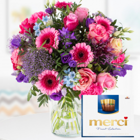 Blumenstrauß Renaissance inkl. Merci Schokolade