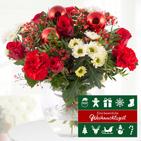Christmas Bouquet Rote Weihnacht + Christmas Card