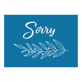 "Sorry" Greeting Card