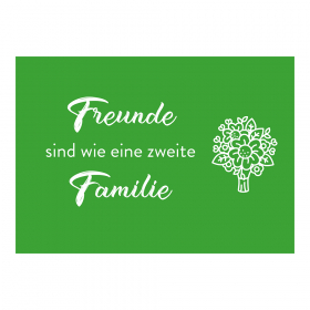 "Freunde sind wie eine zweite Familie" Greeting Card 