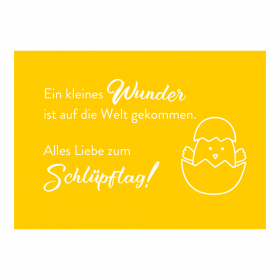 "Alles Liebe zum Schlüpftag" Greeting Card