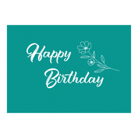 "Happy Birthday" Greeting Card