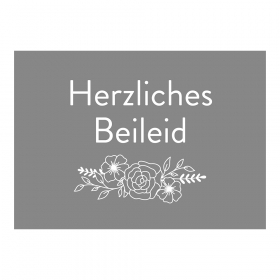 "Herzliches Beileid" Mourning Card