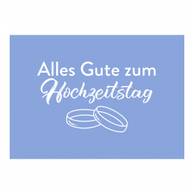 "Alles Gute zum Hochzeitstag" Greeting Card