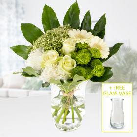 Flower Bouquet Ida + Free Glass Vase