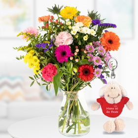 Flower Bouquet Buntes Fest + Nici Keychain