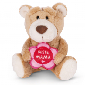 Nici Cuddly Bear "Beste Mama" Light Brown (15cm)