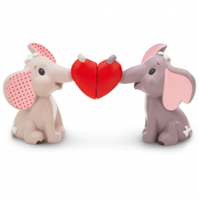 Nici set of 2 decorative elephant figures (8 cm)