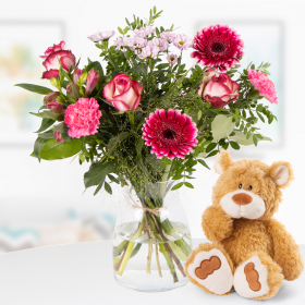 Bouquet Carlotta + Nici Teddy "Mielo"
