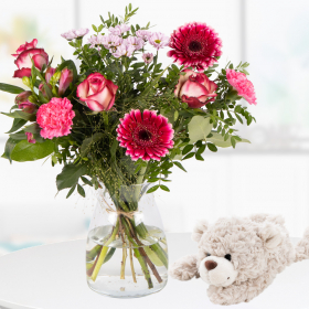 Flower Bouquet Carlotta + Nici Teddy "Finni"