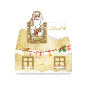 Lindt Mini Santa Glamour in chimney (60g)