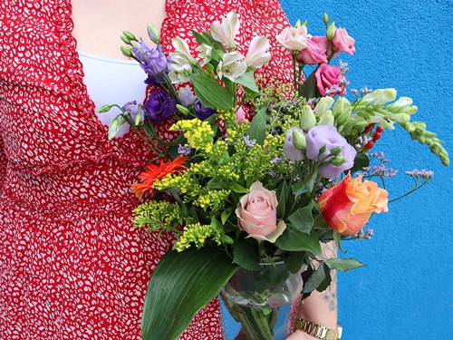 Order a colorful field flower bouquet for 18th birthday Order a colorful field flower bouquet for 18th birthday
