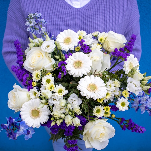 Order blue flowers